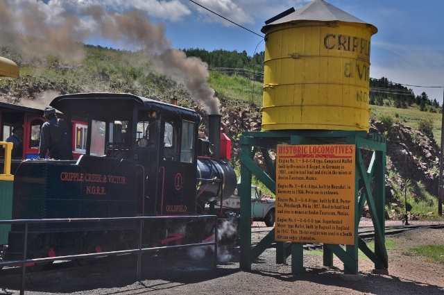 Cripple Creek train tour to Anaconda